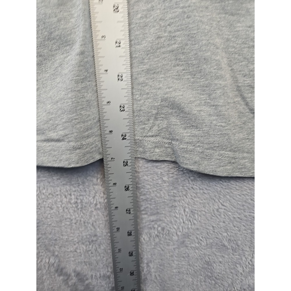 Nike Shirt Nike Air Logo Striped Long Sleeve Athletic Cotton Tee Mens XXL Gray‎ - Picture 9 of 11